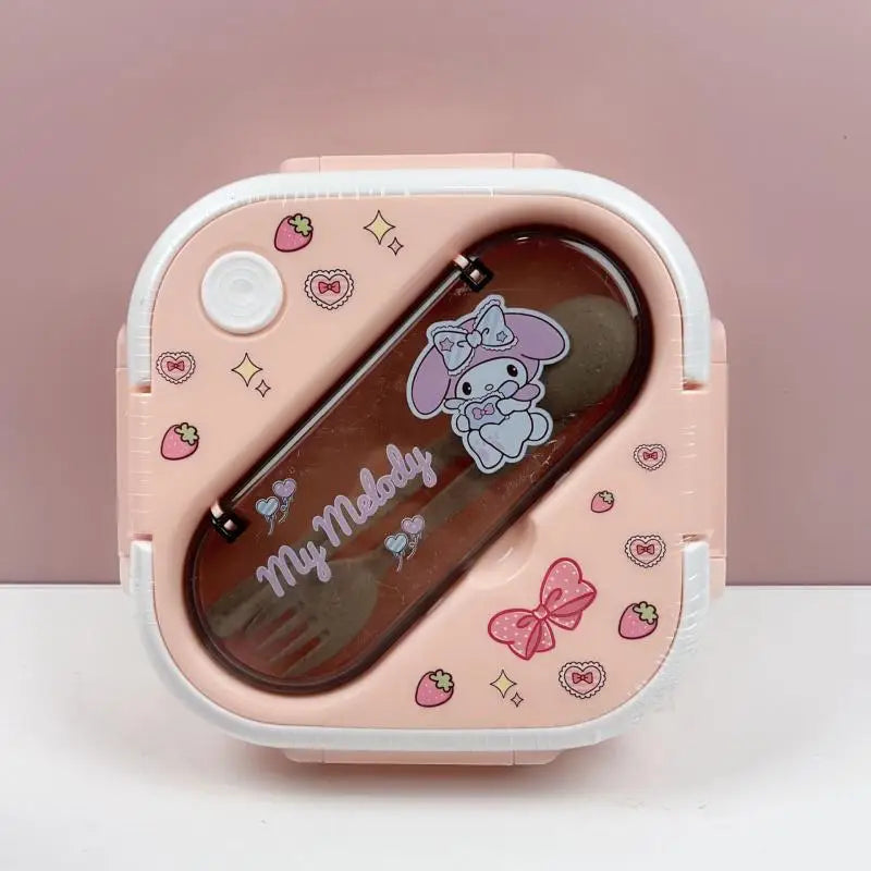 Sanrio Plastic Lunch Box | Microwaveable Bento Box