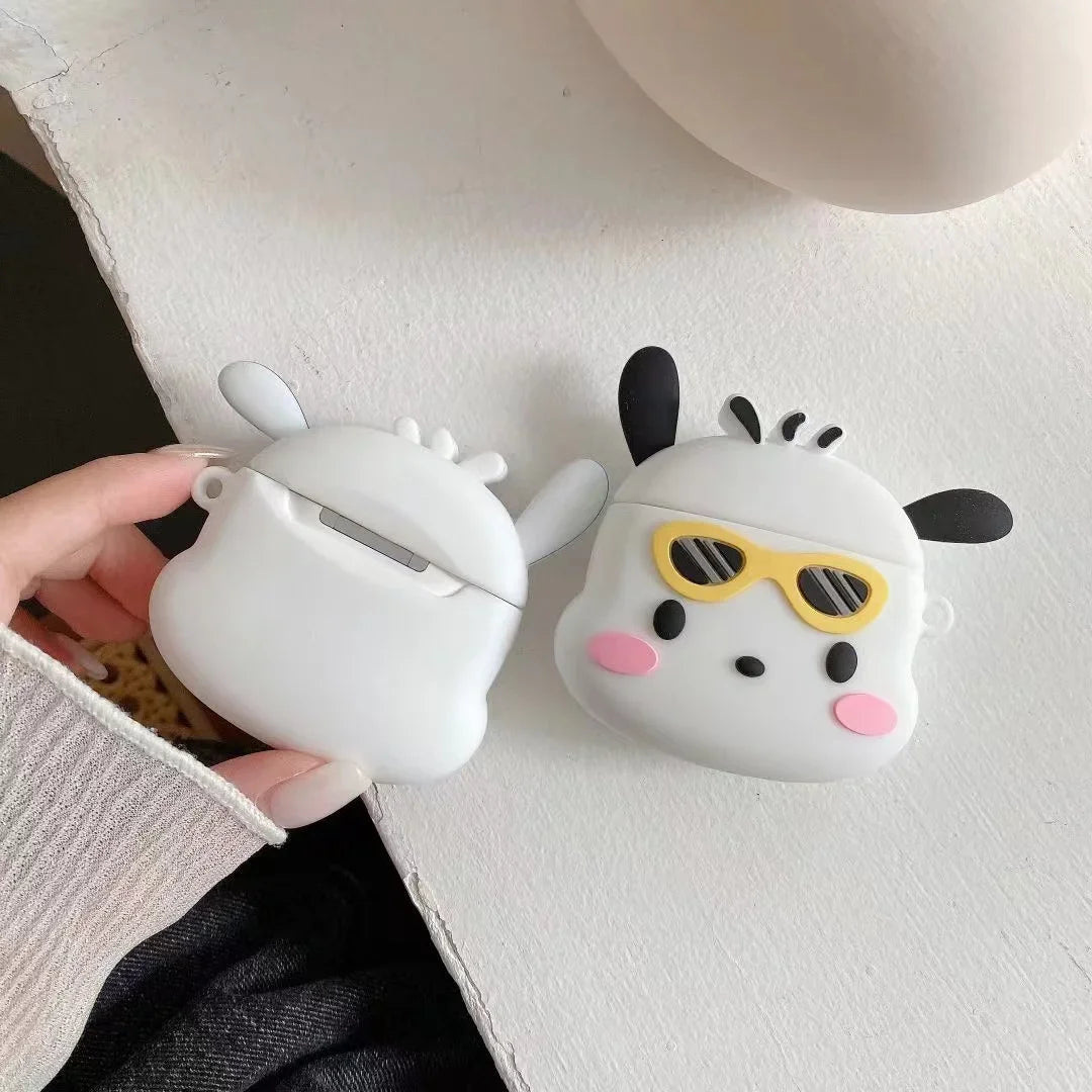 Silicone Airpod Case with Sanrio’s Pochacco Rocking Sunglasses