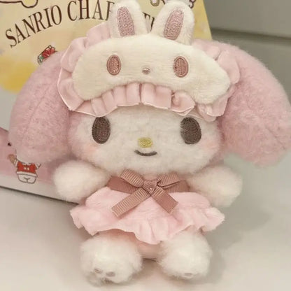 Snuggle Up with My Melody – Pajama Plush Keychain