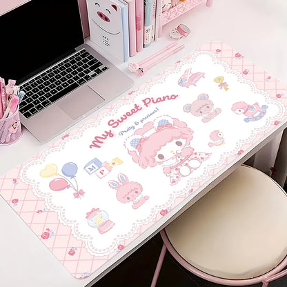 Spacious and stylish My Melody mousepad – perfect for work or study.
