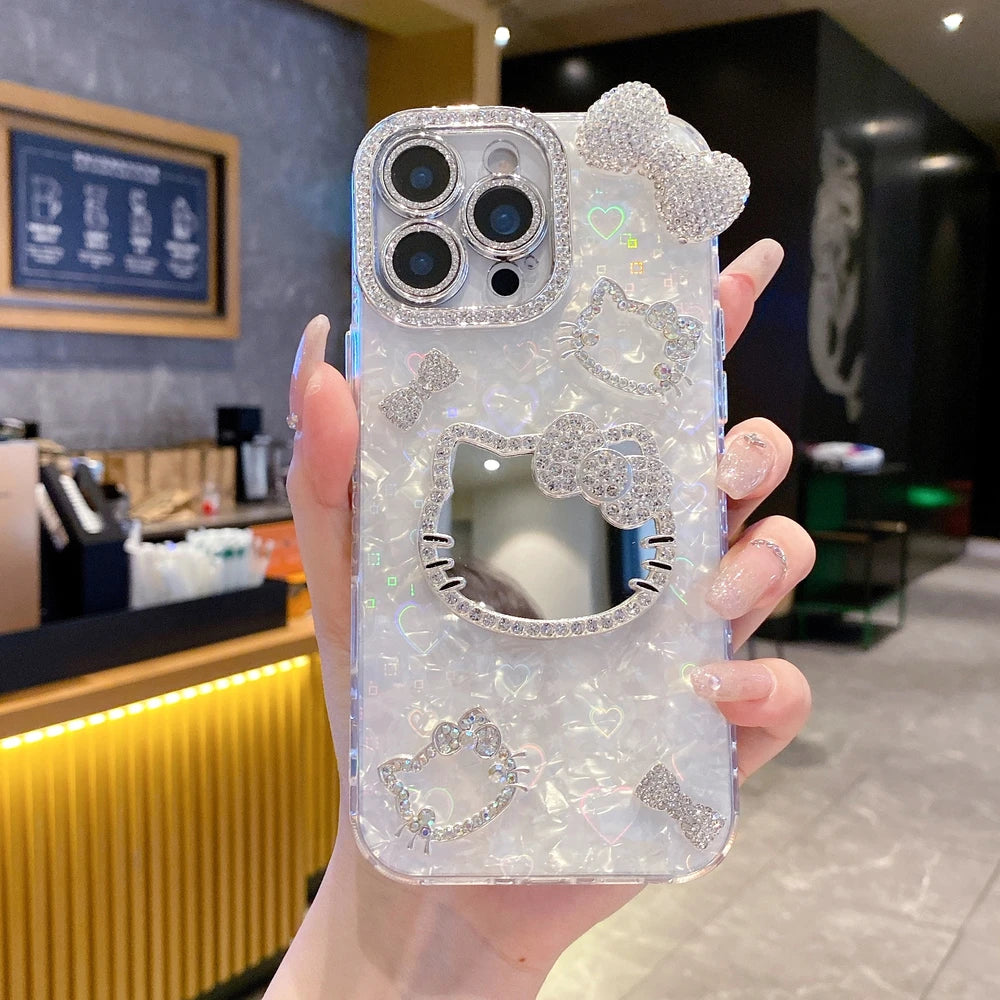 Sparkle & Shine – Hello Kitty 3D Mirror Glitter Case