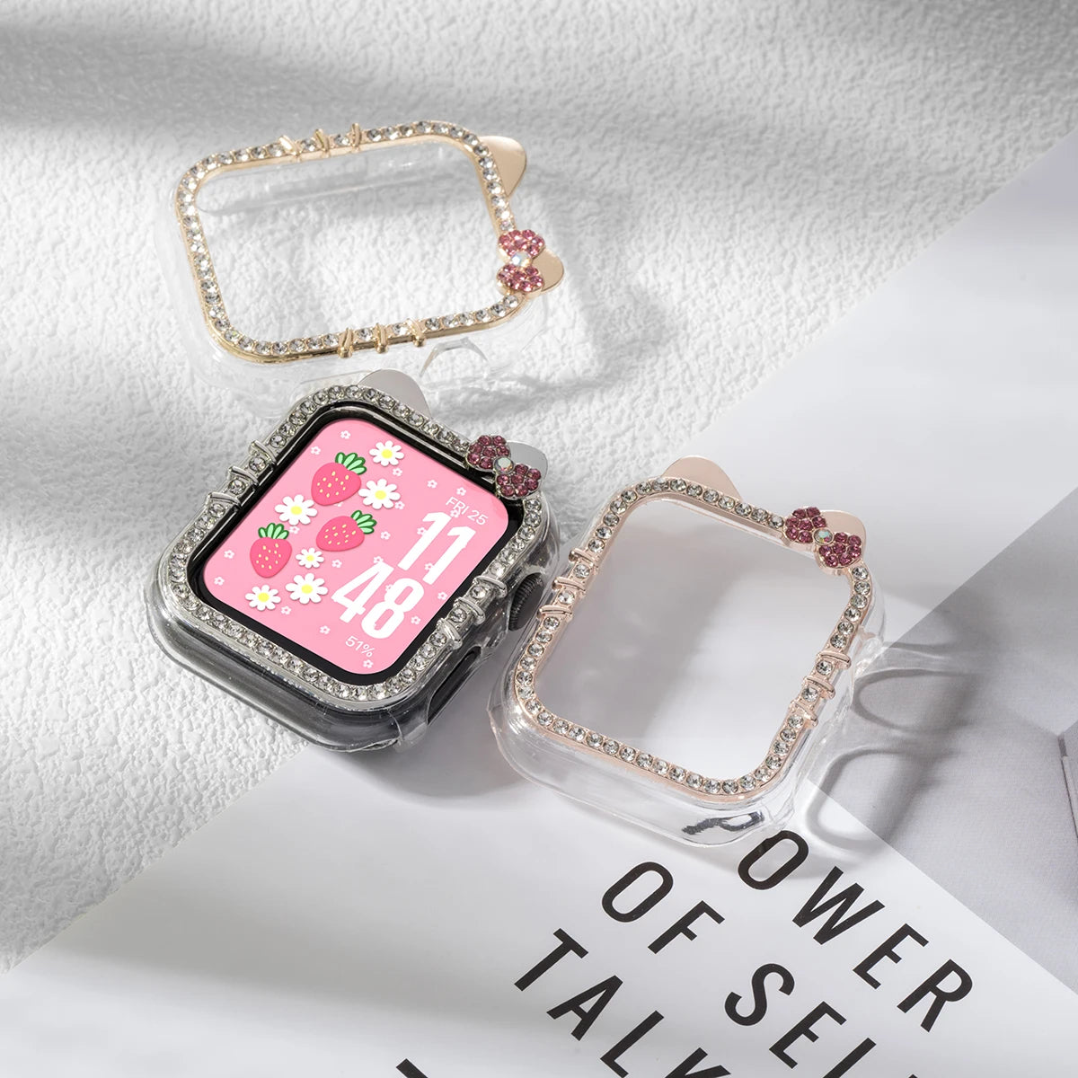 Sparkling Hello Kitty Apple Watch Case – Fashionable & Durable