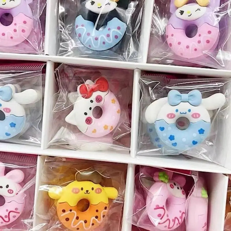 Sugar Rush with Sanrio – 48 Donut-Themed Erasers
