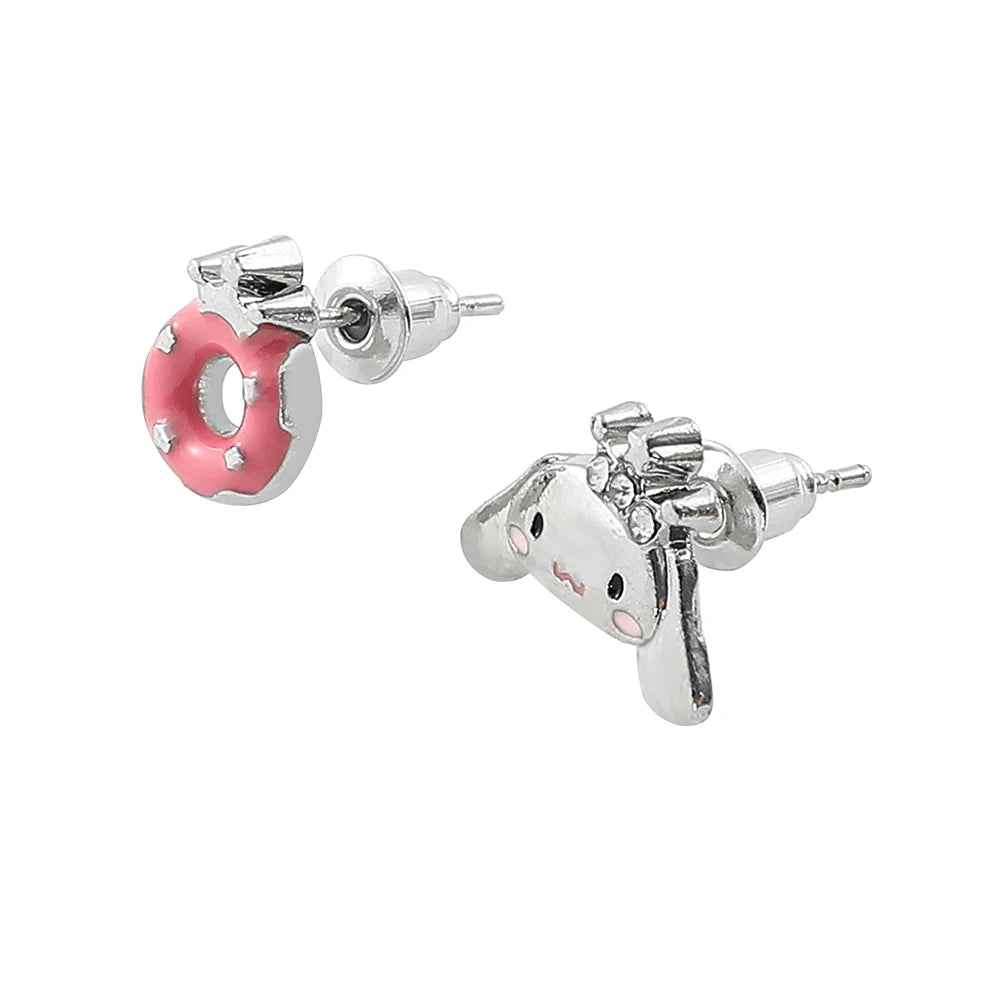Sweet Cinnamoroll Donut Ear Studs – Kawaii Sanrio Accessory