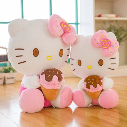Sweet Hello Kitty Plush with Ice Cream – The Ultimate Soft Toy

