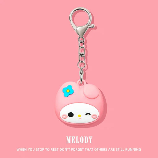 Sweet My Melody AirTag Keychain – Cute Silicone Protective Cover
