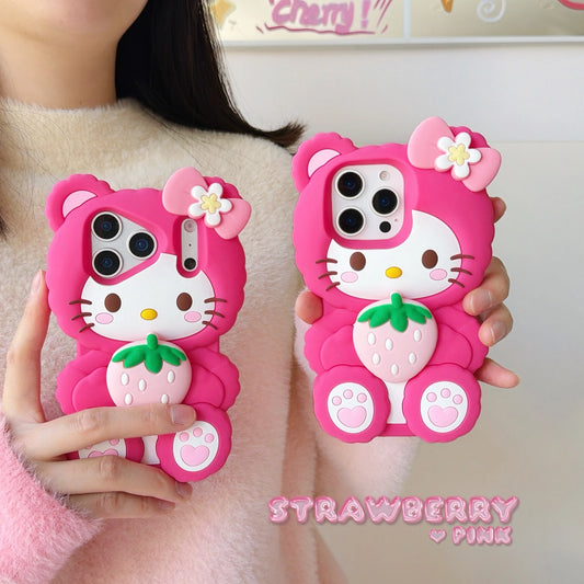 Sweet Strawberry Dreams: Hello Kitty iPhone Case