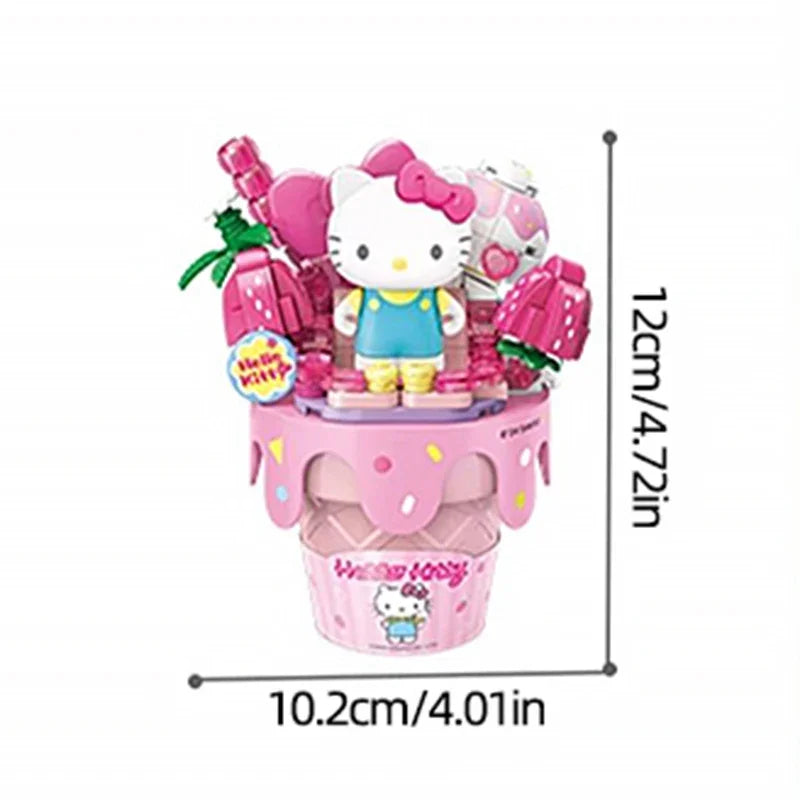 Sweet Strawberry Treat with Hello Kitty Blocks