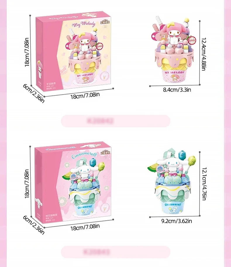 Taro Treat Time: My Melody Cone Building Set