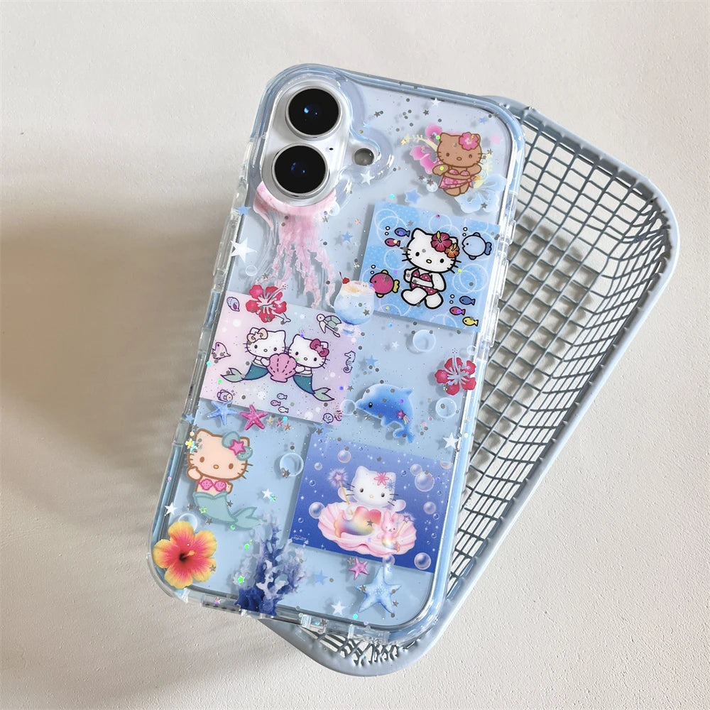 Tide & Tails – Hello Kitty Blue Seashore Phone Case