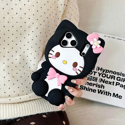 Trendy 3D Bow Hello Kitty Phone Case