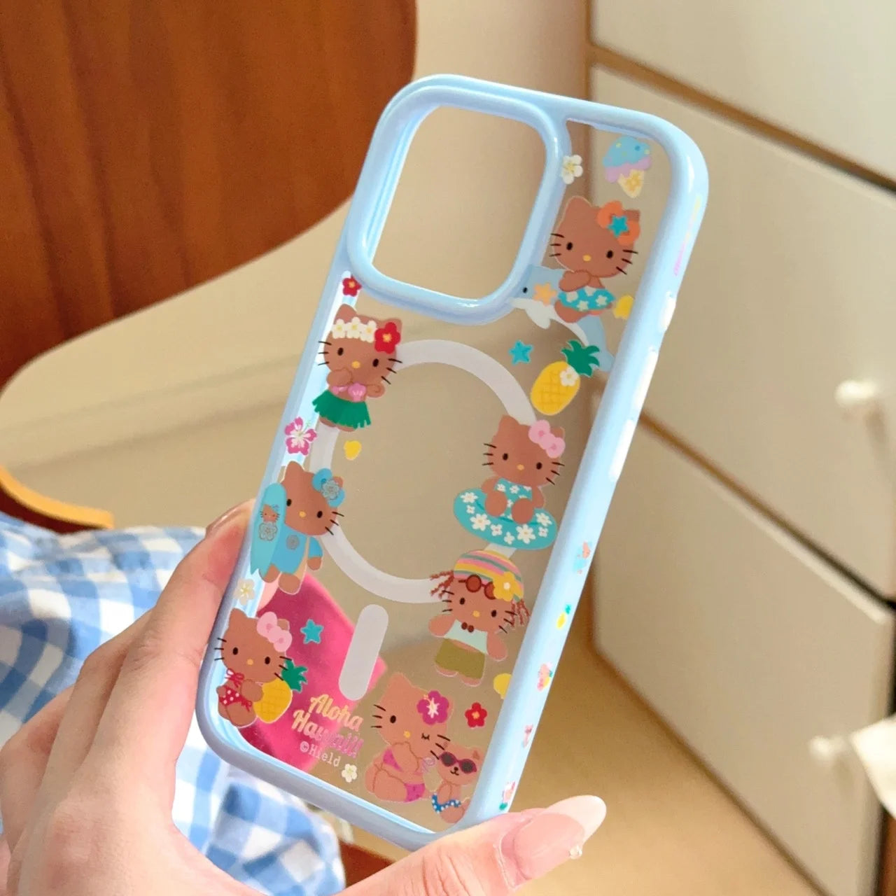 Tropical Hello Kitty Magnetic Case – Flirty & Fun Design