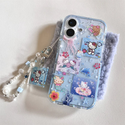 Under the Sea with Hello Kitty – Blue Case + Coastal Shell Charm