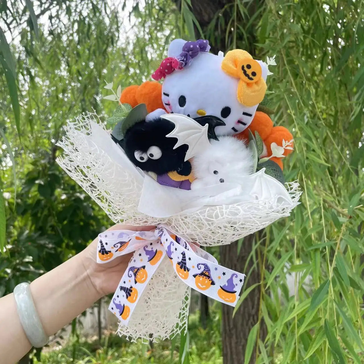 Halloween-themed Hello Kitty Plush Bouquet