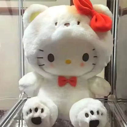 Hello Kitty Plush Toy in Adorable Bear Mascot Costume