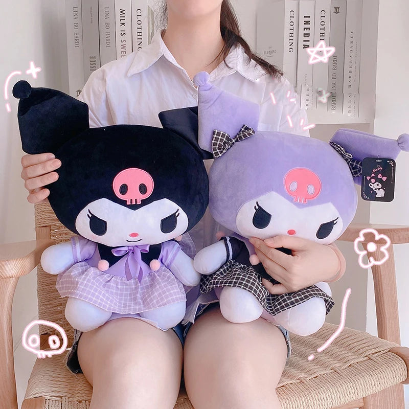 Kuromi Uniform Series Princess Plush Toy (Black Kuromi | Purple Kuromi)