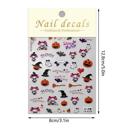 My melody 5D Nail stickers Halloween Series