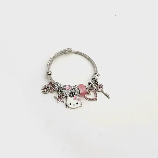 Hello Kitty Bracelet | Pink White Hello Kitty Jewellery