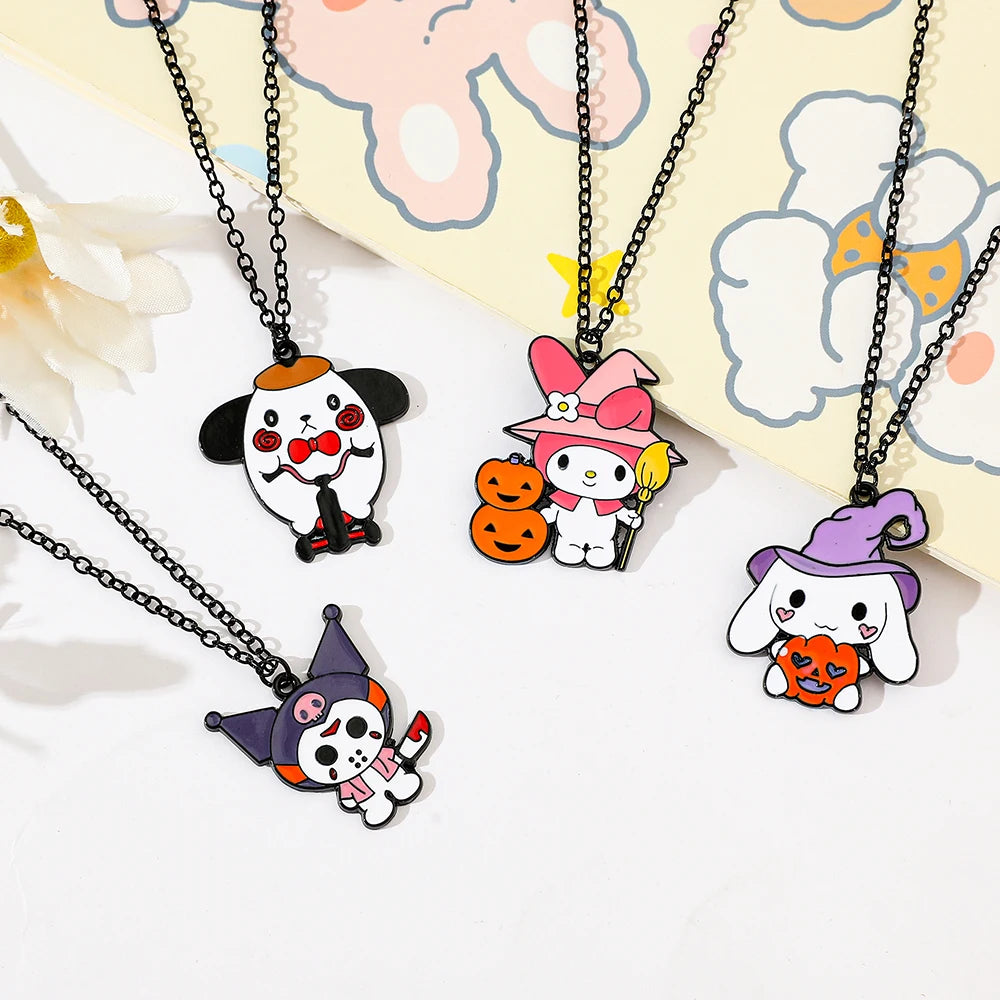 wilight Tricksters: Hello Kitty, Kuromi & Melody Charm Necklace