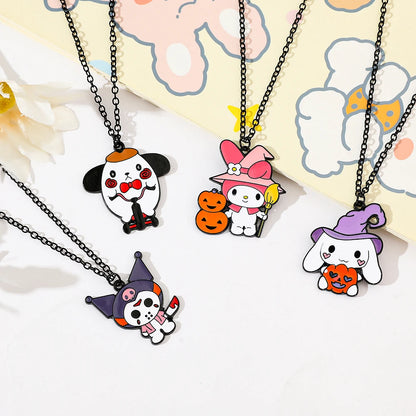 wilight Tricksters: Hello Kitty, Kuromi & Melody Charm Necklace